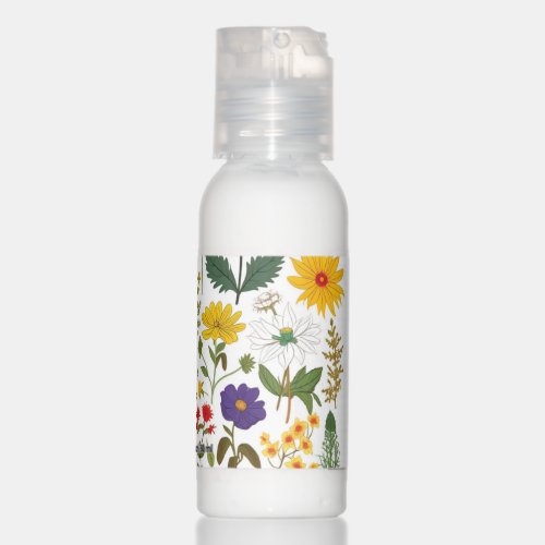 Lovely 60s Retro Wildflowers Hand Lotion