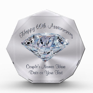 Diamond and Doves 60th Wedding Anniversary Gifts