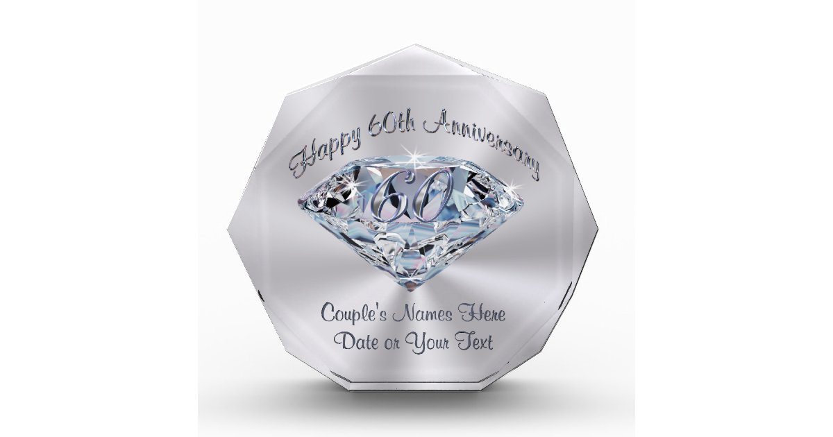 Lovely 60th Wedding Anniversary Gifts PERSONALIZED | Zazzle