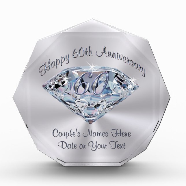 Lovely 60th Wedding Anniversary Gifts PERSONALIZED (Front)