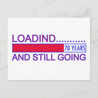Lovely 70 years old Birthday Designs Postcard