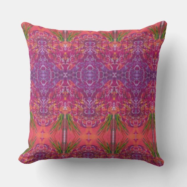 Lovely Abstract Throw Pillow (Front)