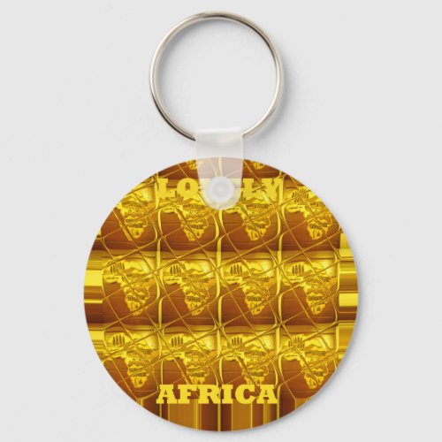 Lovely Africa Africa Maps designs Art colorspng Keychain