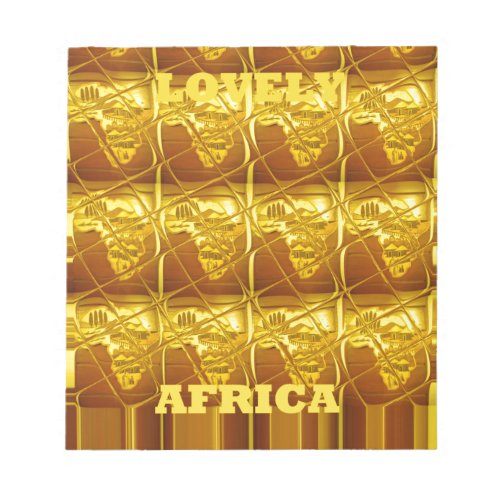 Lovely Africa Africa Maps designs Art colorspng Notepad