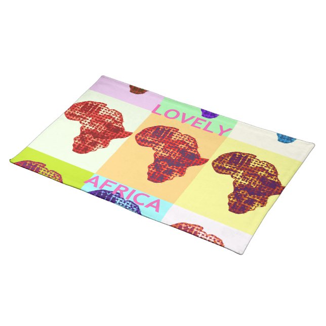 LOVELY AFRICA CLOTH PLACEMAT (On Table)