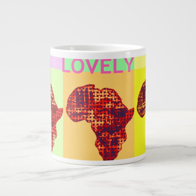 Lovely Africa colors Home Drink jumbo Coffee Mugs (Front)