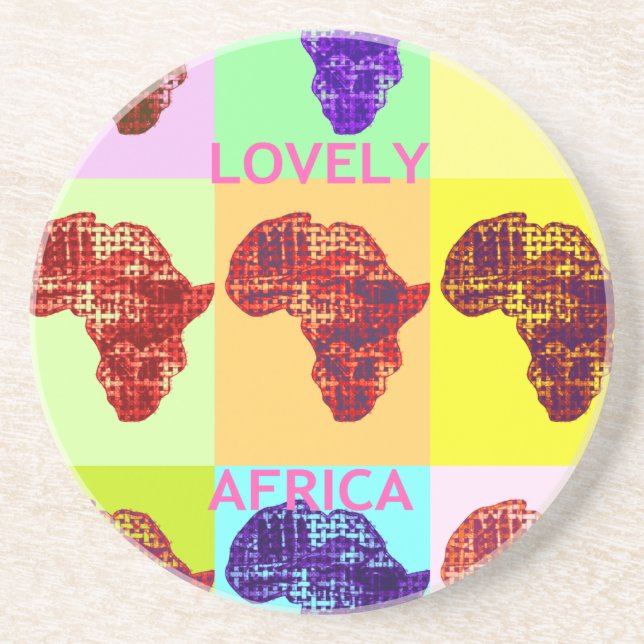 LOVELY AFRICA DRINK COASTER (Front)