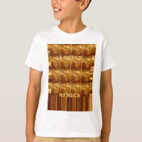 Lovely Africa Map Vector Pattern Art Design Print