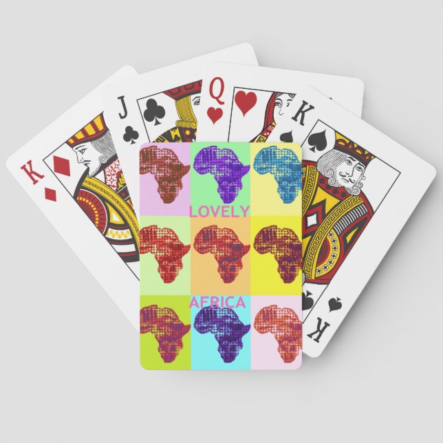 LOVELY AFRICA POKER CARDS (Back)
