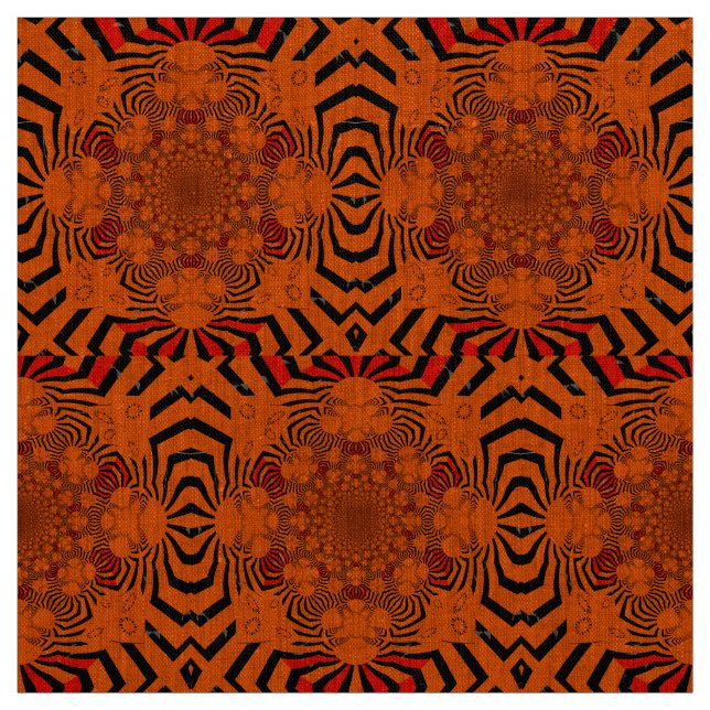 Lovely African Zebra Print Motif design Fabric (Swatch)
