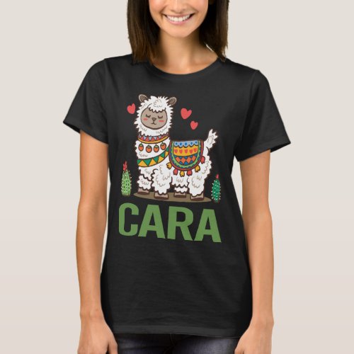 Lovely Alpaca _ Cara Name T_Shirt