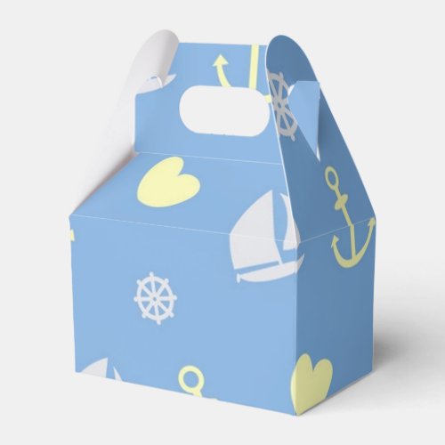 Lovely Anchor Nautical Ocean Beach Theme Party Favor Boxes