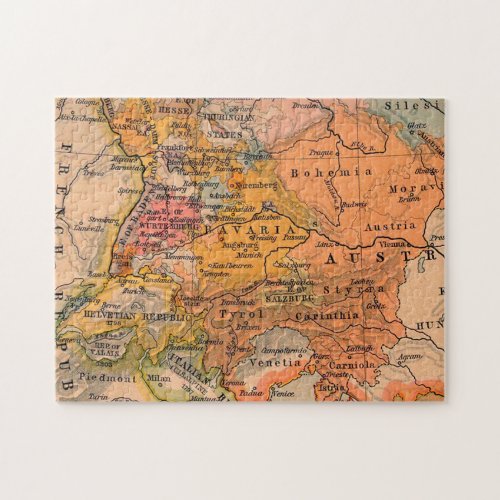 Lovely and Antique map of Europe Jigsaw Puzzle