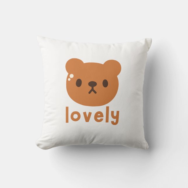 Lovely and cute throw pillow (Front)