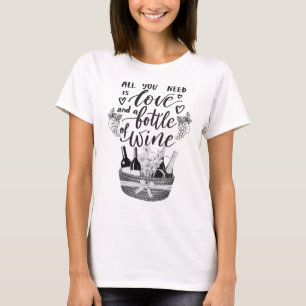 Lovely and Humorous Wine Lover T-shirt