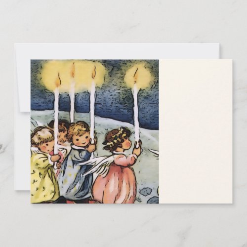 lovely angels holiday card