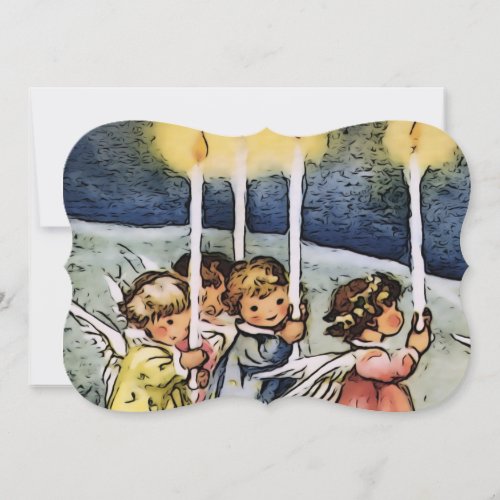 lovely angels holiday card