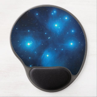 Lovely Aqua Blue Constellation Pleiades Celestial Gel Mouse Pad