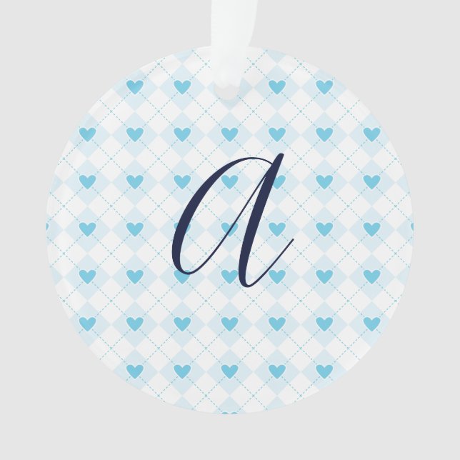Lovely Argyle Ornament (Front)