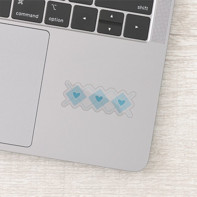 Lovely Argyle Sticker (Detail)