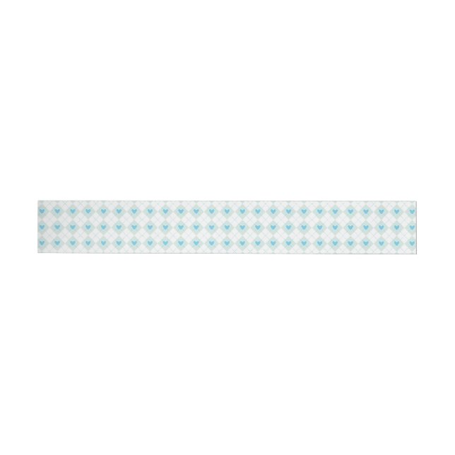 Lovely Argyle Wrap Around Address Label (Individual)