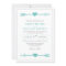 Lovely Arrows Wedding Invitation / Teal and Gray