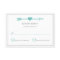 Lovely Arrows Wedding RSVP Card / Teal & Gray