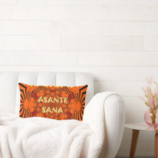 Lovely Asante Sana With Thanks Hakuna Matata comfy Lumbar Pillow