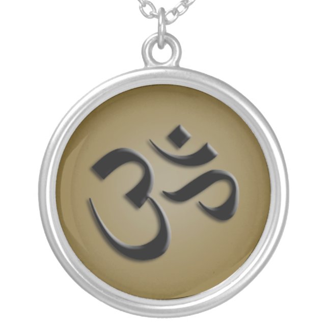 Lovely Aum or OM Charm Necklace (Front)