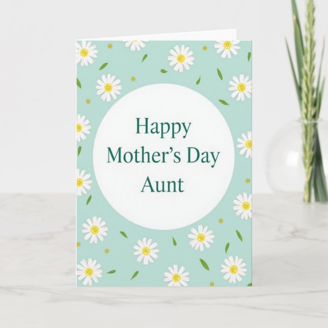 Lovely Aunt Mothers Day Card (Front)
