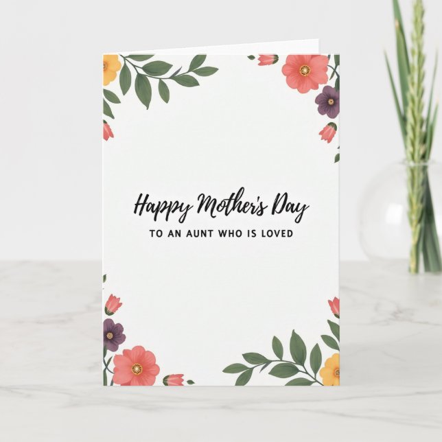 Lovely Aunts Day Greeting Card (Front)