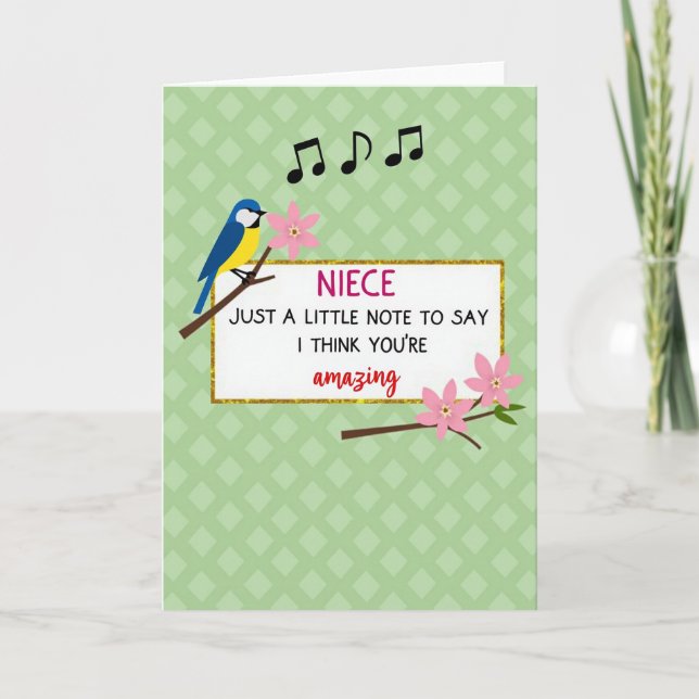 Lovely Avian Mothers Day Card (Front)