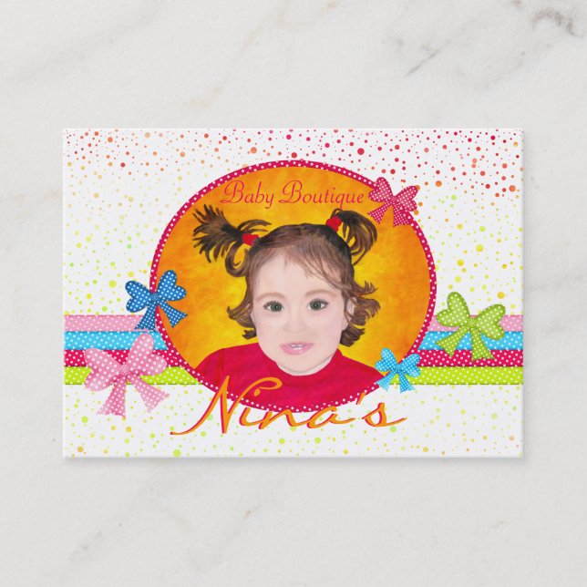 Lovely Baby Boutique Business Card (Front)
