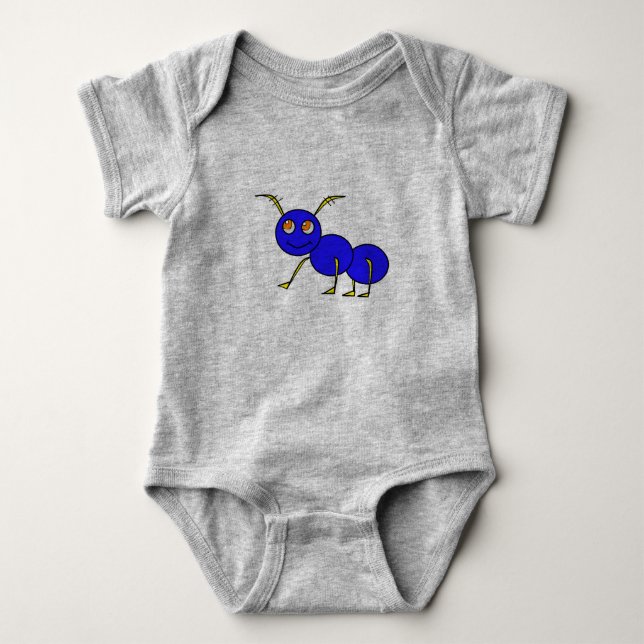 Lovely Baby Bug Ant Bodysuit (Front)