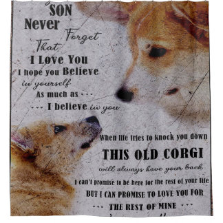 lovely baby Golden Retriever Shower Curtain