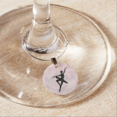 Lovely Ballerina Girly Pink Wine Charm (In Situ)
