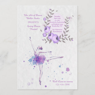 Lovely Ballerina Invitation