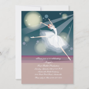 Lovely Ballerina Invitation