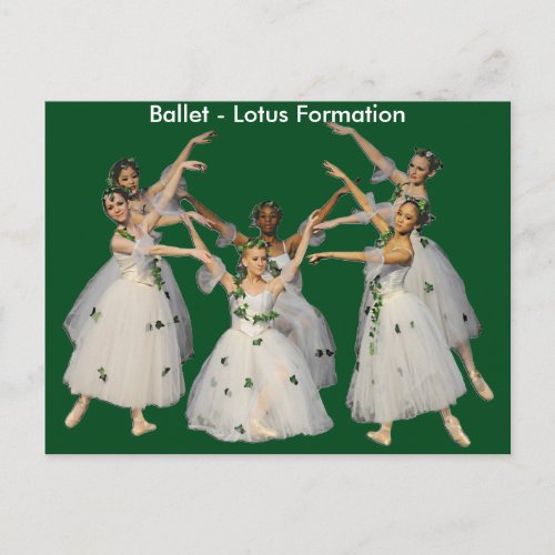 Lovely Ballet Lotus Formation Card