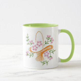 Lovely Basket of Flowers Mug