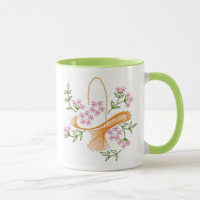 Lovely Basket of Flowers Mug (Right)
