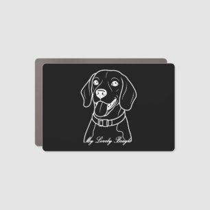 Lovely Beagle Car Magnet