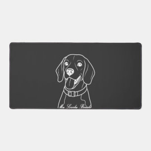 Lovely Beagle Desk Mat