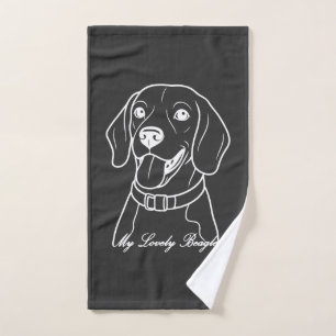 Lovely Beagle Hand Towel