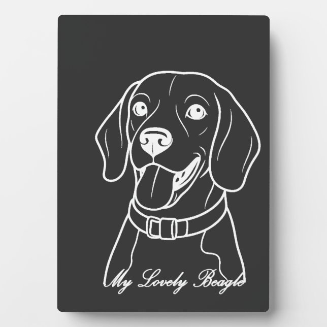 Lovely Beagle Plaque (Front)