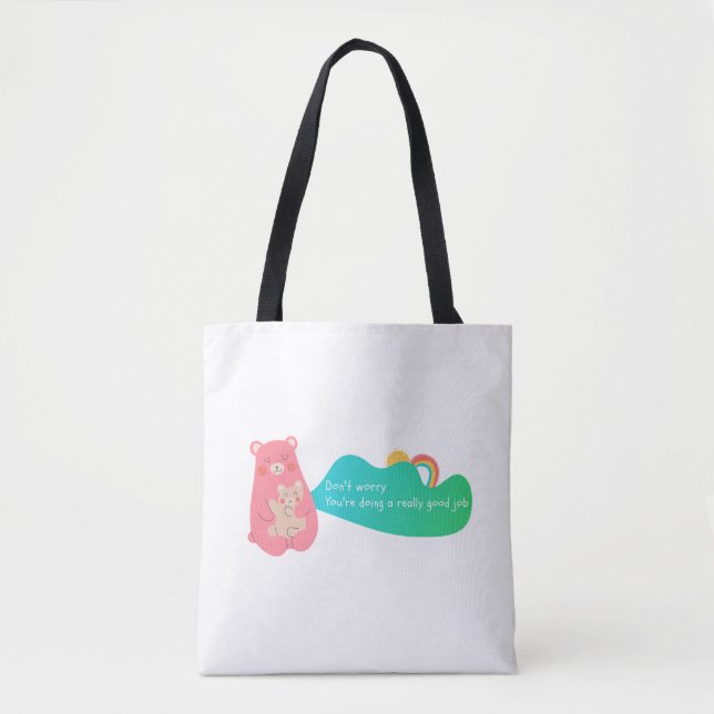 Lovely Bear Family  Tote Bag (Front)