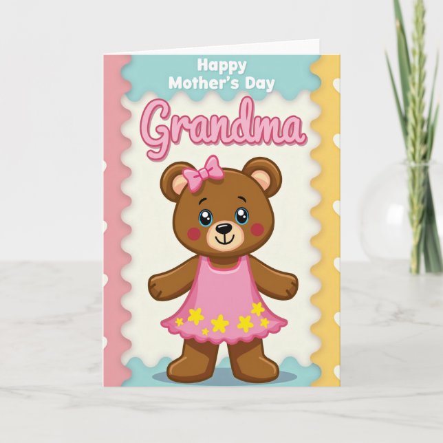 Lovely Bears Mothers Day Card (Front)