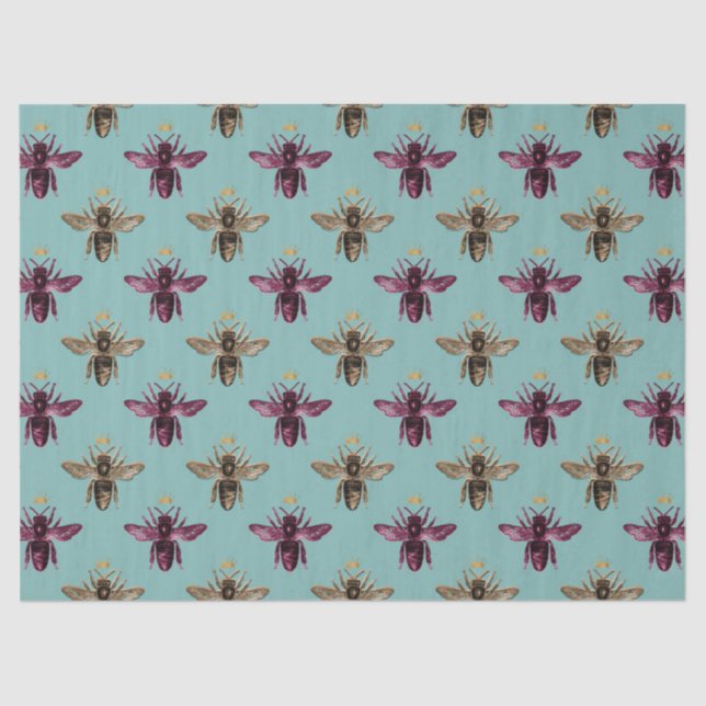 Lovely Bee Series Design 10 Tissue Paper (Front)