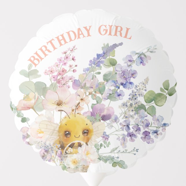 Lovely Bees Medium Balloon (Front)