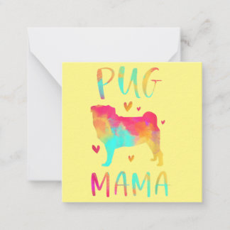 Lovely Best Pug Mom Ever Note Card